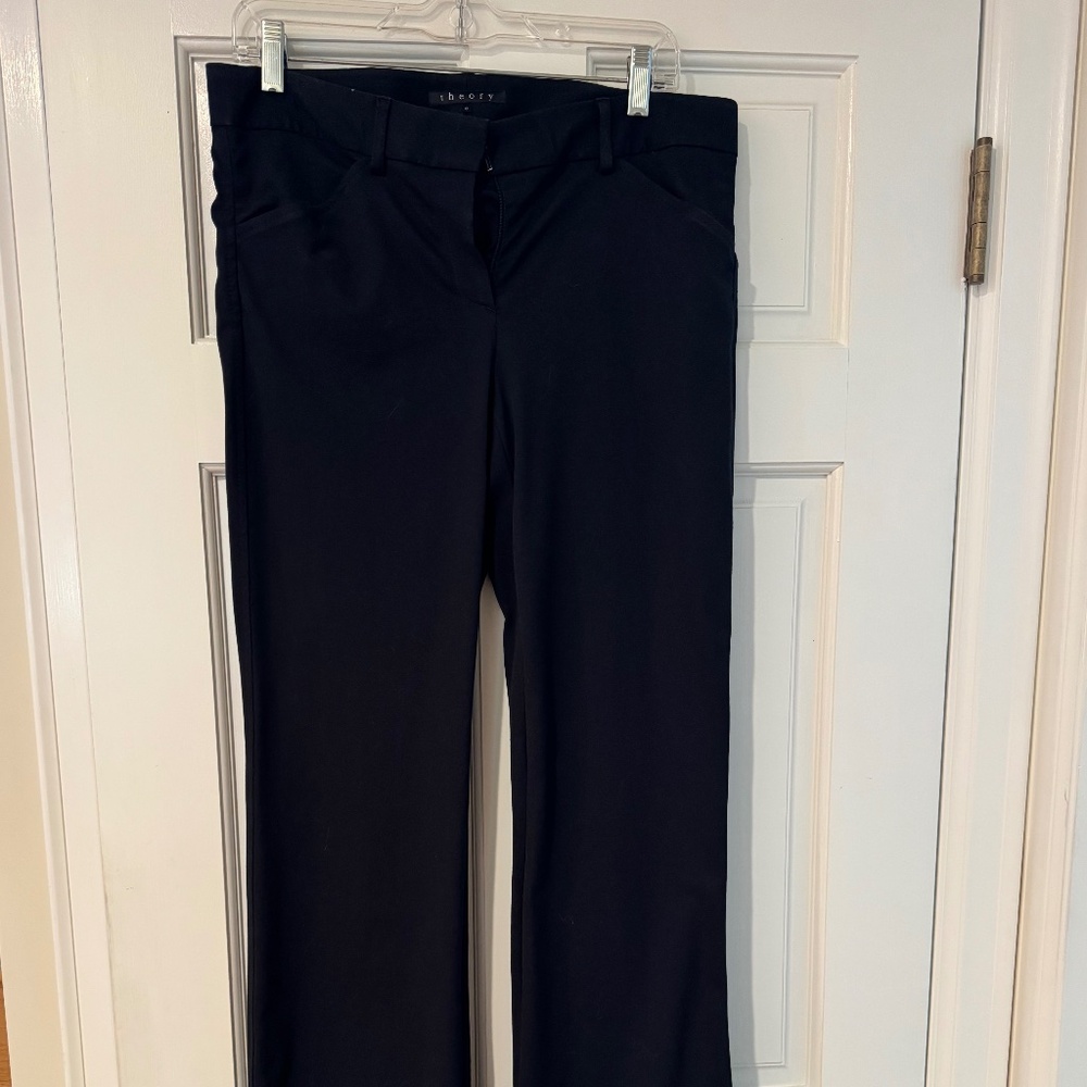Theory black pants size 8